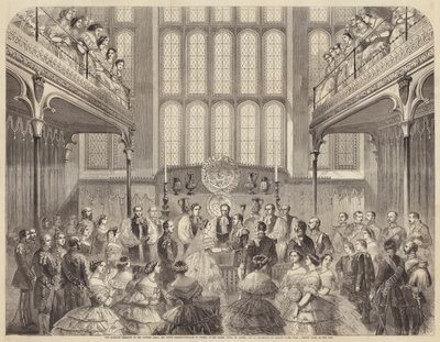 The Marriage Ceremony of the Princess Royal and Prince Frederick-William of Prussia, in the Chapel by Gustave Janet